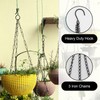 EASYKEENECOM 6 Pack Hanging Basket Chains 3 Point 15 Inch