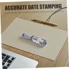 Operitacx Self Ink Date Stamp for Office School Metal Date