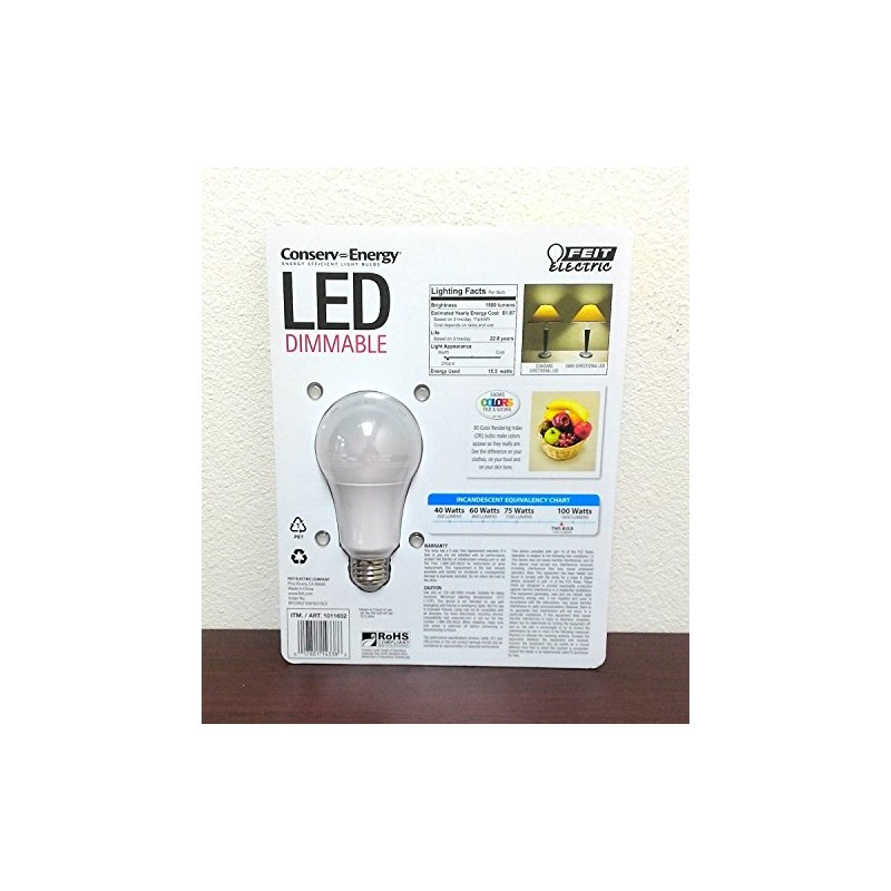 Feit Electric LED Dimmable Omni Directional Light Bulb Soft White