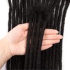 Dreadlock Extensions 12 Inch 30 Strands Human Hair Afro Kinky