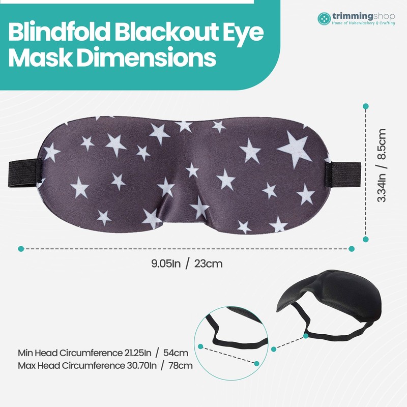 Trimming Shop 1pc 3D Sleep Eye Mask with Adjustable Strap