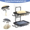 Moforoco Double Soap Bar Holder for Shower, No Drilling, 304
