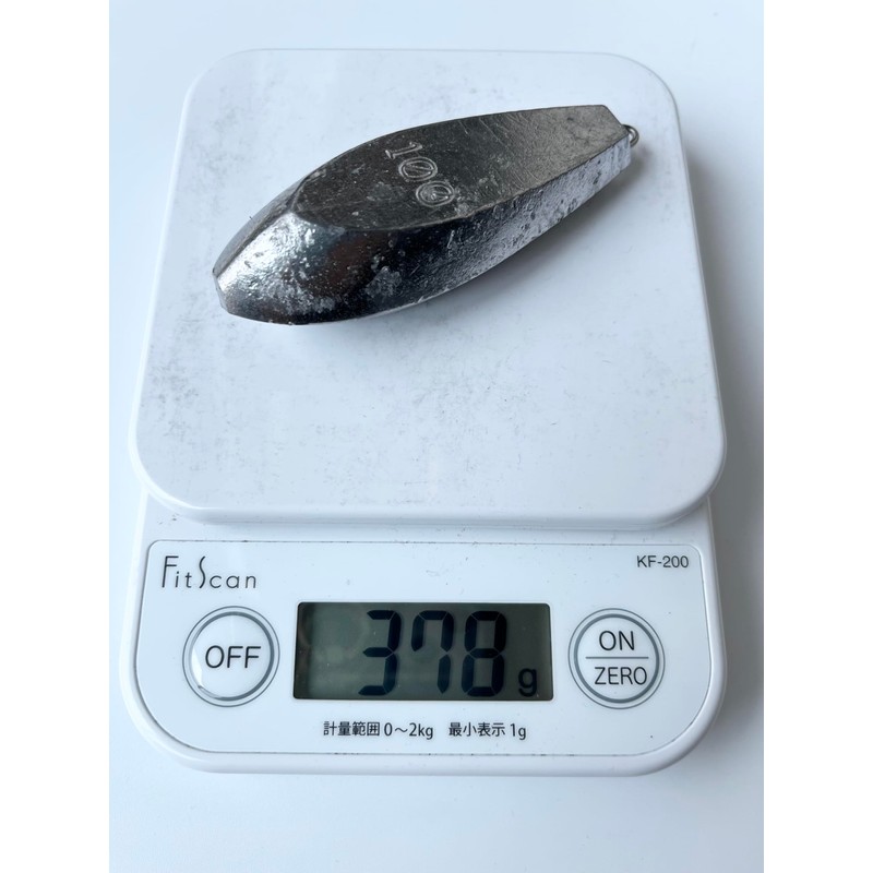 釣り用オモリ シンカー 【100号 2個】 セット (約0.8kg) 六角おもり 釣り 海 川