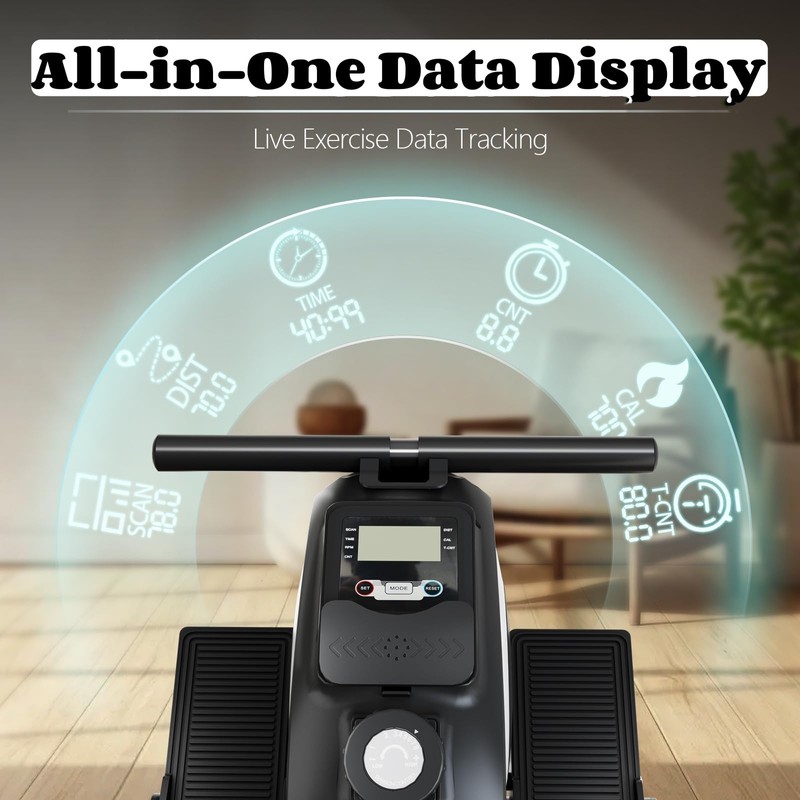 NAYSAYE Magnetic Rowing Machine for Home with Adjustable 8-Speed Booster,