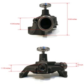 The ROP Shop | Water Pump for 1999-2001 MerCruiser 5.7L, 350 V8 GM, EFI 0L325977-0M299999 Drive