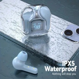 Audifonos Inálambricos In-ear Keluona Air31 T6 Azul Auriculares Con Luz Azul Led