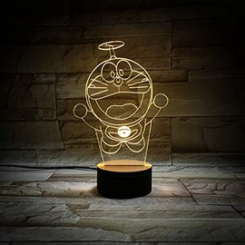 Doraemon LED Children's Lamp Jumping Colour Changing USB Night Light and Decoration
