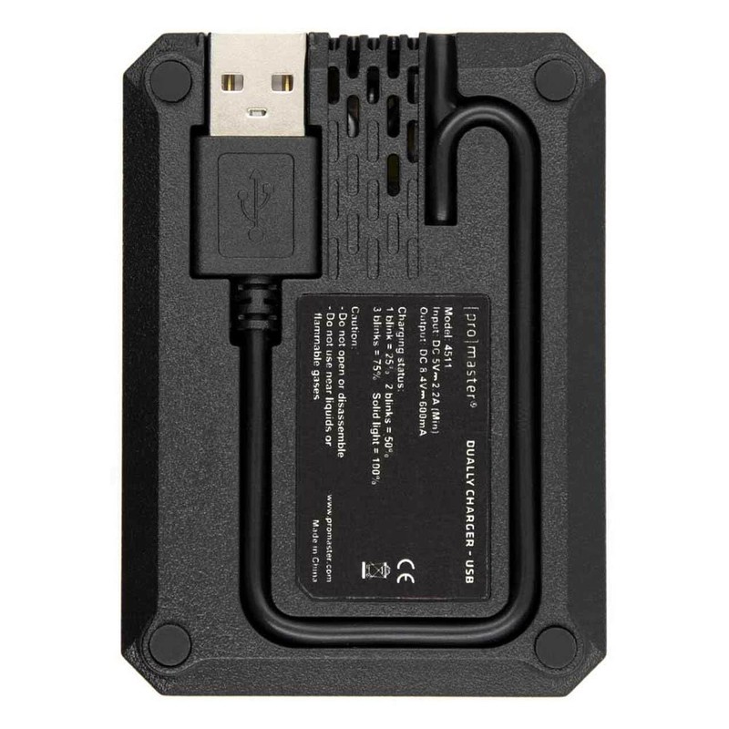 ProMaster Dually Charger - USB for Sony NP-FW50, (Model 4511)