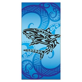 Island Heritage Hawaiian 60" x 30" Beach Towel Tribal Shark
