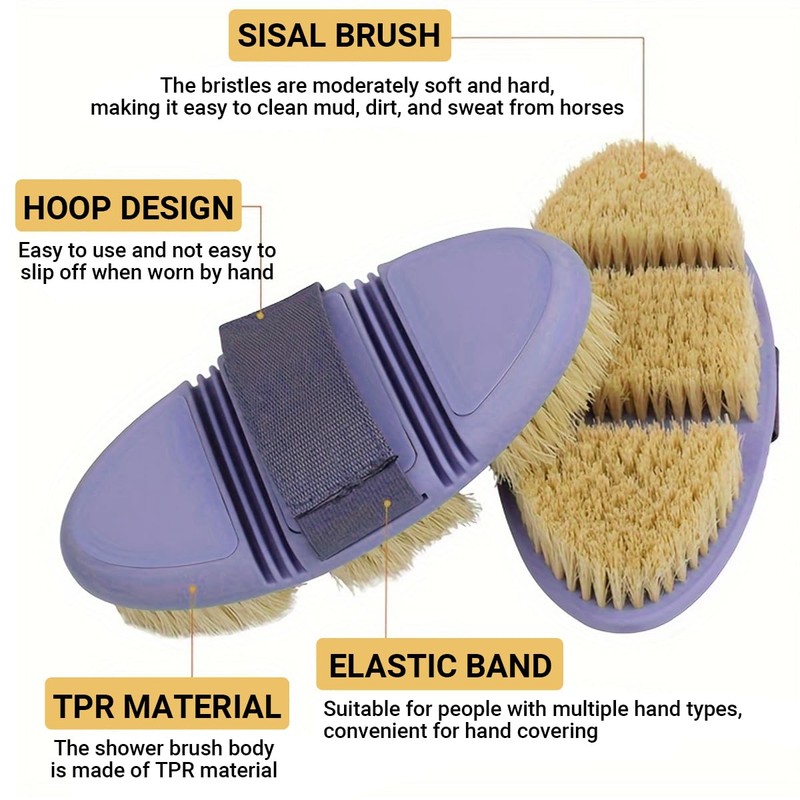 AIMALL Oval Horse Cleaning Brush - Versatile Riding Comb with