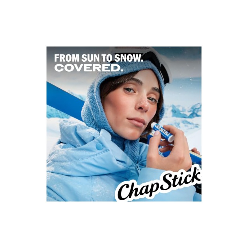 ChapStick Moisturizer Original Lip Balm Tubes, SPF 15 and Skin