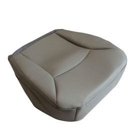 NLQR Driver Side Bottom Replacement Seat Cover Microfiber Leather Gray Compatible with Ford E-150 E-250 E-350 E-450 E-550 2002 2003 2004 2005 2006 2007 2008