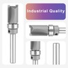 SpeTool Carbide Pattern Flush Trim Router Bit 1/4 Inch Shank