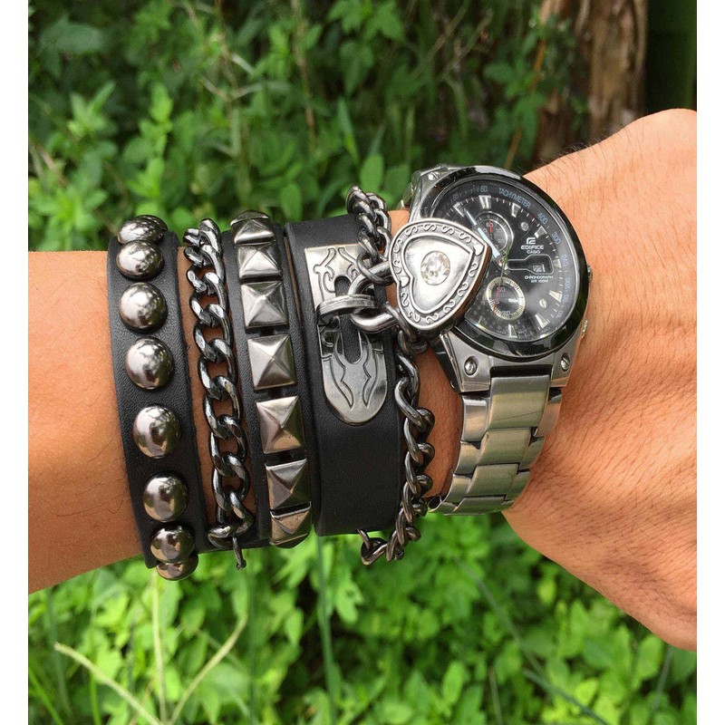 Y-blue Unisex Women Men Stainless Steel