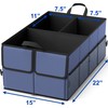 EPAuto 3-Compartment Cargo Trunk Storage Organizer, Blue