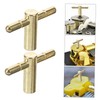 Abaodam 4pcs Music Box Handle Musical Mechanism Key Metal Winder