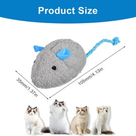 XKSOCT Pack of 10 with Catnip Cat Toy Mouse Plush Mouse Catnip Toy Plush Cat Toy Interactive Cat Toy