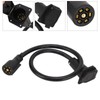 Trailer Extension Cord 7 Way 3ft Double Prong Male Plug