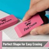Mr. Pen Pink Pencil Erasers, Large, Pack of 12, Back