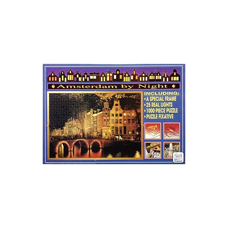 Amsterdam By Night Jigsaw Puzzle 1000 pieces