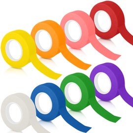 HavaCue 8 Colour Masking Tape Painter's Tape, 23 mm x 12 m Coloured Tape, Colourful Decorative Tape, DIY Masking Tape Processing, Colourful Tape for Crafts, Art Lessons, Painters, Children, Wall