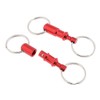YangLand 2Pcs/Set Quick Release Keychain Pull-Apart Removable Keyring with Two
