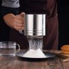 ANCLLO Hand Squeeze Fine Mesh Flour Sifter - Stainless Steel