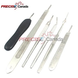 PRECISE CANADA: PREMIUM GRADE SET OF 6 ASSORTED SCALPEL BLADE HANDLES INSTRUMENTS NEW