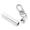 XP Design Portable Pill Case Necklace Pendant Keychain Aluminum Stainless