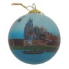 Blown Glass Christmas Ornament | Nashville, Tennessee Skyline | Hand
