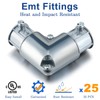 Gisafai 5 Pcs EMT Conduit Fittings Inside Corner Pull Elbow,