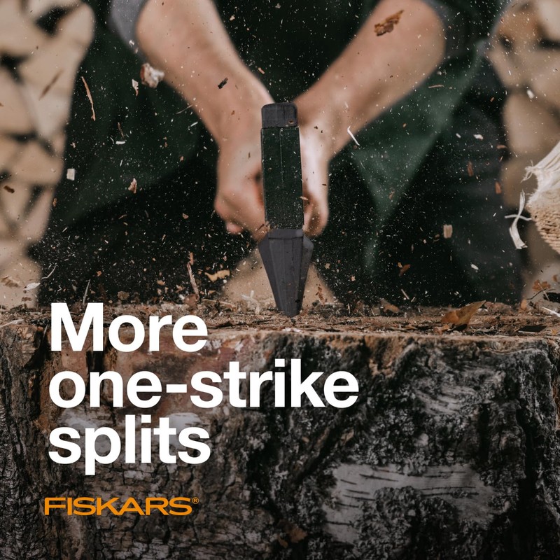 Fiskars 36" Super Splitting Axe, Wood Splitter for Medium to