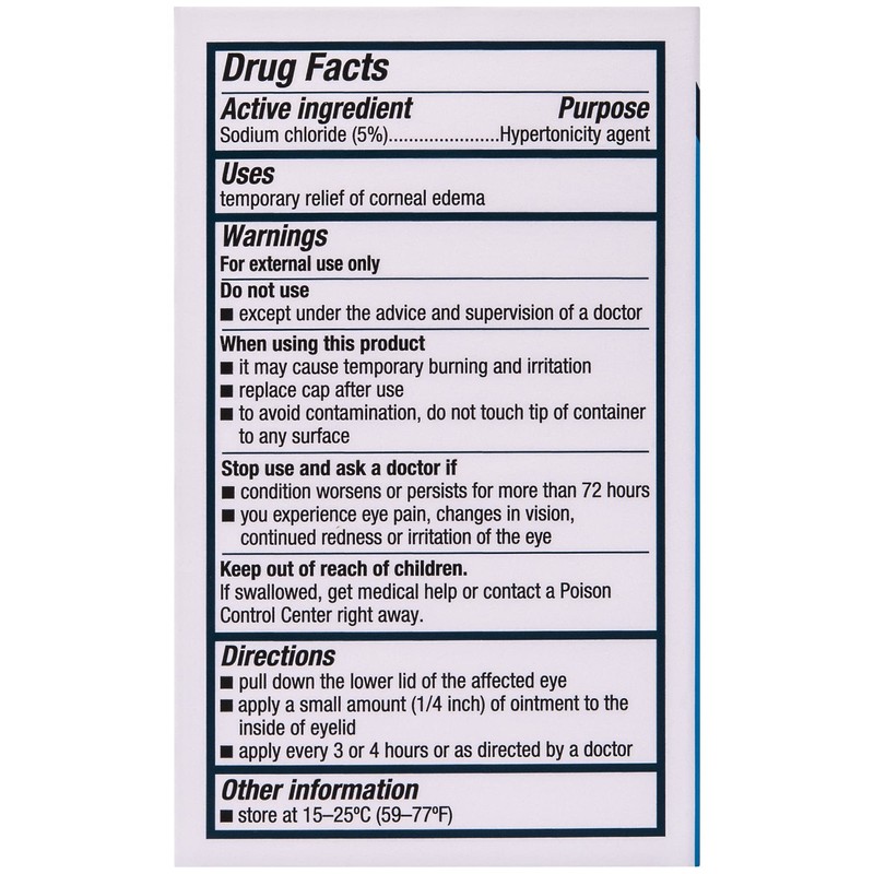 Muro 128 5% Sodium Chloride Hypertonicity Ophthalmic Ointment, from Bausch