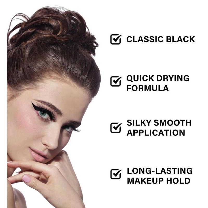 Waterproof Liquid Eyeliner Pencil Set - Black & Brown, Includes