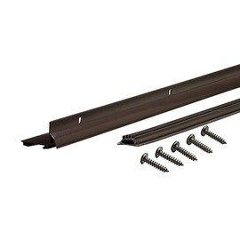 M-D Building Products 69505 48 in. Bronze Aluminum L-Shape Commercial Screw-on Under Door Seal