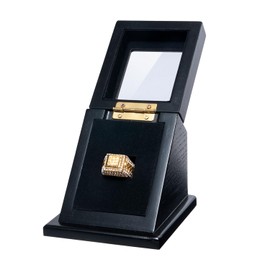 humberboat Wooden Championship Ring Display Case, Sports Ring Holder for Softball, Baseball, Basketball Fans, 1-Slot Storage Box for Multiple Rings, Showcasing Sports Souvenirs (Rings Not Included)