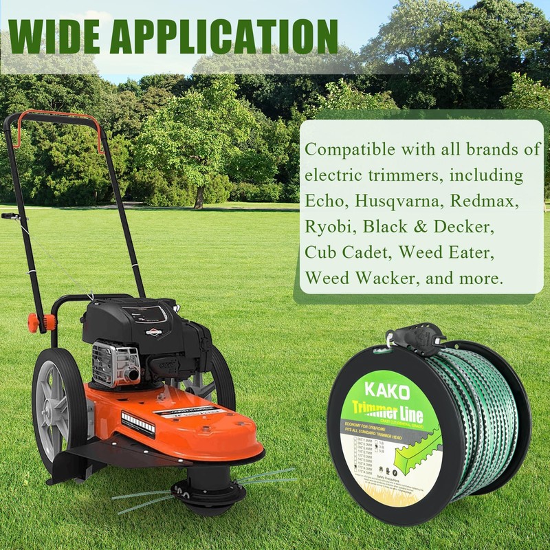 Sawtooth 170 Trimmer Line, Heavy Duty Sawtooth Weed Wacker String