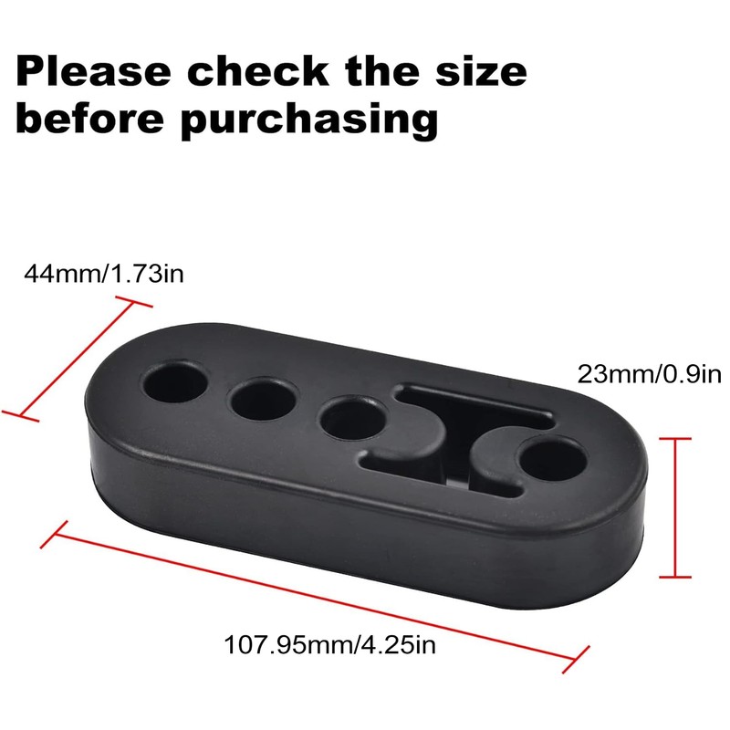EVIL ENERGY Exhaust Hanger Rubber Adjustable Insulator Bushing Mount 4
