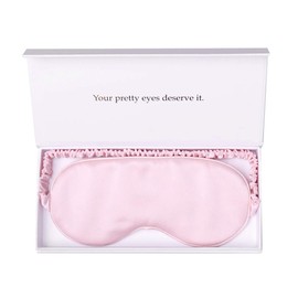 YANSER STRICT SELECTION Silk Sleep Mask Light Blocking Luxury 100% Mulberry 19mm Silk Eye Mask Eye Cover Blindfold Ultra Soft Light & Comfy Anti Aging Skin Care with Travel Bag Gift Package