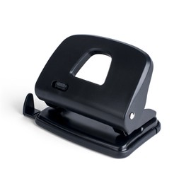 PAVO Premium "20 Sheet Capacity" 2-Hole Puncher with Lock - Black