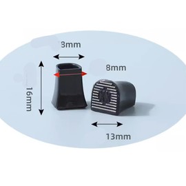 Lunpog Heel Protectors, High Heels, 16 Pairs of High Heel Warmers, Heel Protection, Replacement Sole Protection, Heel Pads, Non-Slip Heel Protection, High Heel Protectors for Shoes, Stiletto Stiletto,