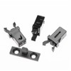 10Sets Black Plastic Trash Can Lid Lock Buckles Universal Waste