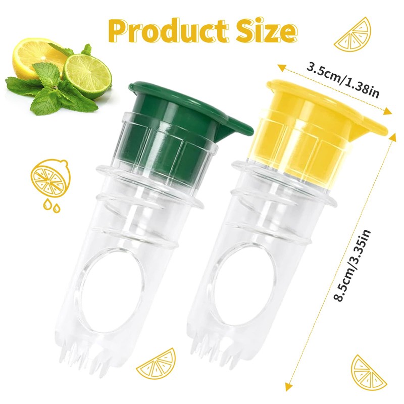 DOINEUFL Pack of 2 Lemon Squeezers, Small Citrus Juicer, Manual