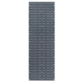 FSE 373-QLP-1861 Louvered Panel, Wall Mounted, 18"L x 61"H, Heavy-Duty 16 Gauge Cold Rolled Steel, Gray Enamel Coated Finish
