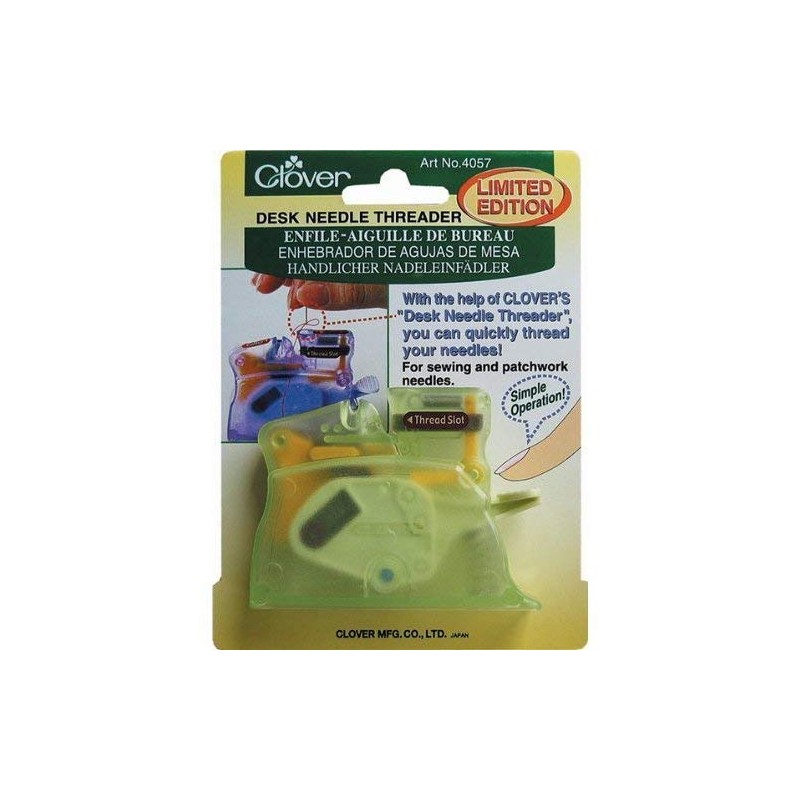clover Desk Needle Threader: Green, 1