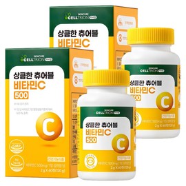 Inner Lab Refreshing Chewable Vitamin C 500, 60 tablets, 2 units / 이너랩 상큼한 츄어블 비타민C 500, 60정, 2개