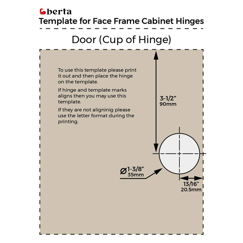 Berta 20-Pack, 1-5/16 inch Overlay Soft Closing Face Frame Cabinet
