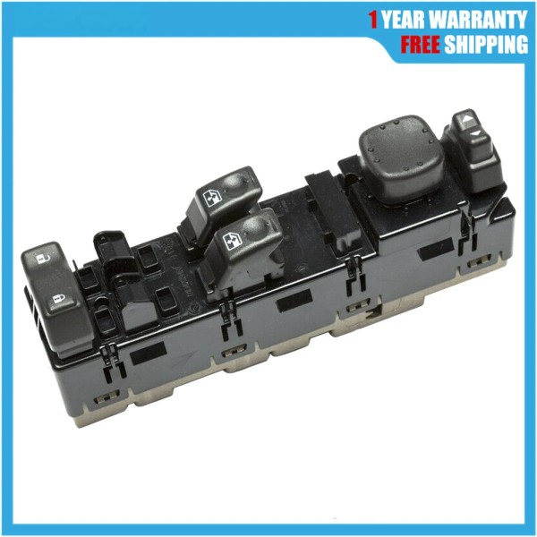 Unbranded 15883318 Power Window Switch Driver Left Side Black 10398563