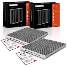 A-Premium - Filtro de aire de cabina de 2 piezas con carbón activado compatible con modelos Hyundai, Kia - Accent, Elantra, Elantra Coupe, Elantra GT, Forte Koup, Forte5