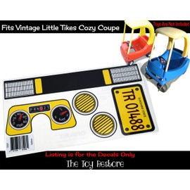 The Toy Restore New Replacement Decals Fits Little Tikes Vintage 80s 90s Cozy Coupe